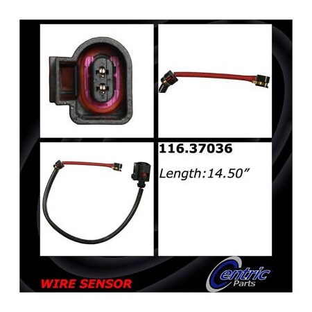 Centric Brake Pad Sensor Wires, Parts 116.37036